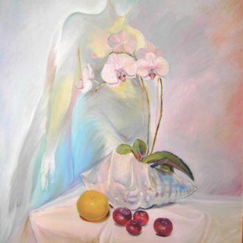 Картина под названием "Memoirs of love." - Dimitri Zukov Art Of Color, Подлинное произведение искусства, Масло