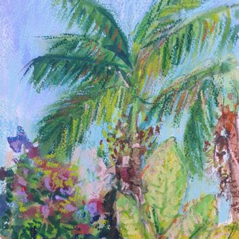 Painting titled "Tropical dream" by Dina Aseeva, Original Artwork, Watercolor