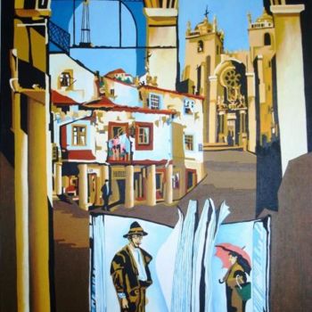 Pintura intitulada "Os Senhores do Porto" por Dina De Souza, Obras de arte originais, Óleo