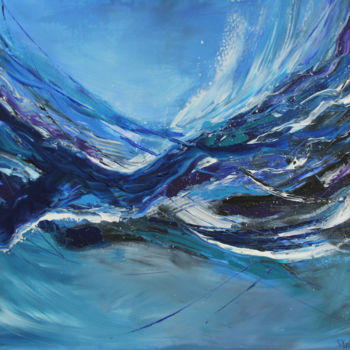 Pittura intitolato "Wave" da Dinara Aristo, Opera d'arte originale, Acrilico