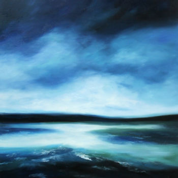 Картина под названием "Ocean" - Dinara Aristo, Подлинное произведение искусства, Масло