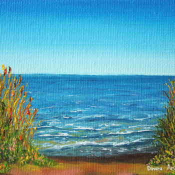 Peinture intitulée "Lakeshore" par Dinara Aristo, Œuvre d'art originale, Huile
