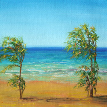 Painting titled "Sunshine" by Dinara Aristo, Original Artwork, Oil
