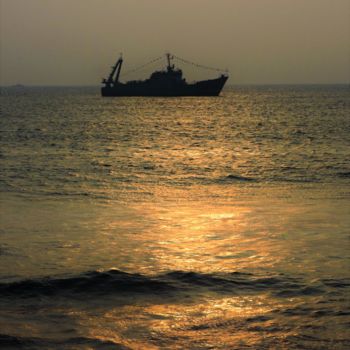 Photographie intitulée "Colombo sunset" par Dinil Samarasinha, Œuvre d'art originale, Photographie numérique