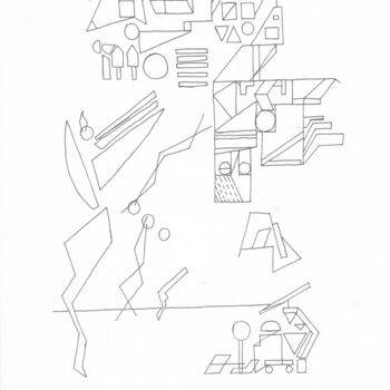 Zeichnungen mit dem Titel "s/t" von Diogo Almeida, Original-Kunstwerk, Kugelschreiber