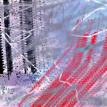 Картина под названием "AQ #02" - Diogo Cruz, Подлинное произведение искусства, Цифровая живопись Установлен на Деревянная па…