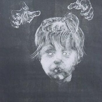 Картина под названием "Medo do Escuro" - Dione Justa, Подлинное произведение искусства