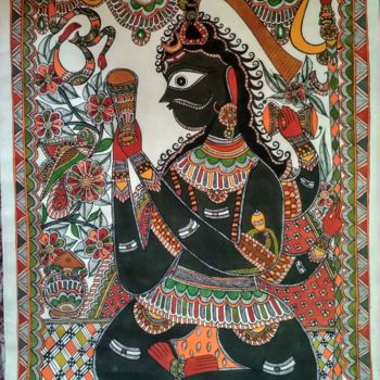 Painting titled "mahadev.jpg" by Dipika Jha, Original Artwork