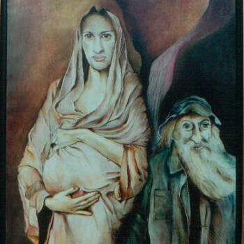 Painting titled "holy" by Dirk Vanbelle, Original Artwork