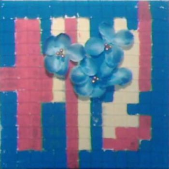 Malerei mit dem Titel "Blumen 3d" von Dirk171, Original-Kunstwerk