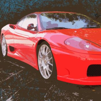 Arte digitale intitolato "Ferrari3" da Disgregart, Opera d'arte originale