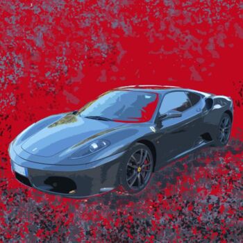 数字艺术 标题为“Ferrari8” 由Disgregart, 原创艺术品