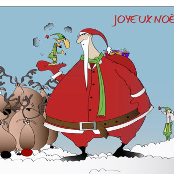 Digital Arts titled "Joyeux Noël !.jpg" by Laurent Diesler, Original Artwork, Digital Painting