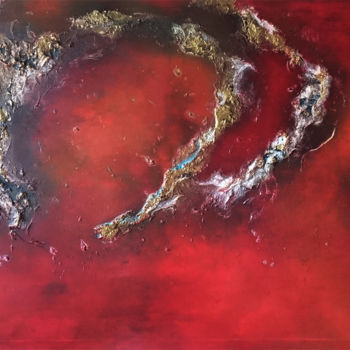 Painting titled "RED I" by Tomira Muguet, Original Artwork, Acrylic