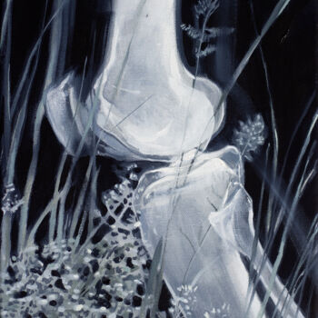 Картина под названием "Tall grass" - Dita Lūse, Подлинное произведение искусства, Масло Установлен на Деревянная рама для но…