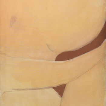 Malarstwo zatytułowany „Human I” autorstwa Dita Lūse, Oryginalna praca, Olej Zamontowany na Drewniana rama noszy