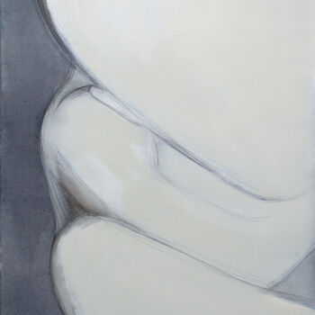 Картина под названием "Embryo" - Dita Lūse, Подлинное произведение искусства, Масло Установлен на Деревянная рама для носилок