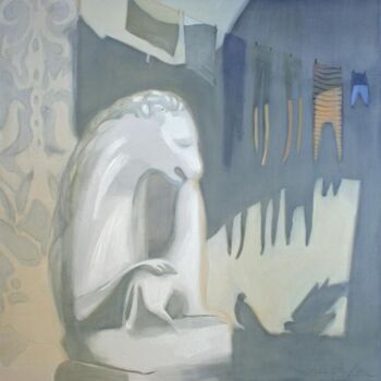 Malarstwo zatytułowany „Tenderness” autorstwa Dita Lūse, Oryginalna praca, Olej