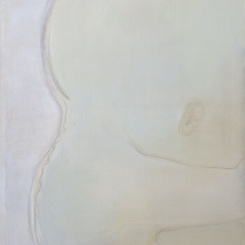 Картина под названием "Human III" - Dita Lūse, Подлинное произведение искусства, Масло Установлен на Деревянная рама для нос…