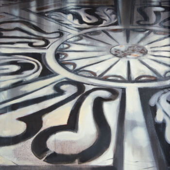 Pintura titulada "Floor detail" por Dita Lūse, Obra de arte original, Oleo