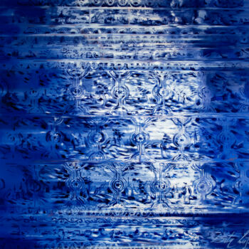 Painting titled "Delft Blue" by Dita Lūse, Original Artwork, Oil