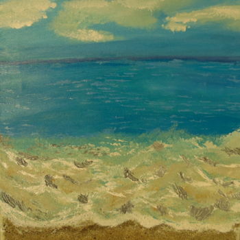 Painting titled "ocean" by Kon Vain, Original Artwork, Acrylic