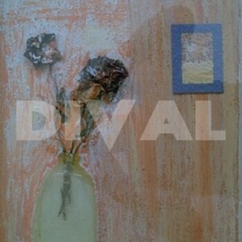 Painting titled "Deadflowers" by Dival, Original Artwork