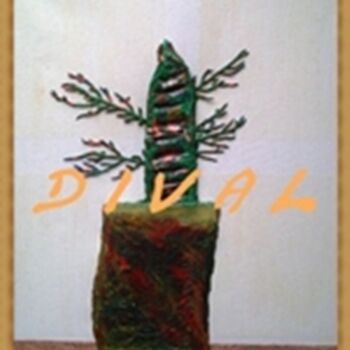 Картина под названием "Erotik Blume -1" - Dival, Подлинное произведение искусства
