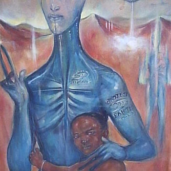 Ζωγραφική με τίτλο "the seed" από Divinciboy, Αυθεντικά έργα τέχνης