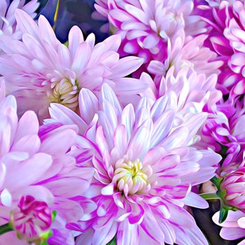 "fleur chrysantheme…" başlıklı Tablo Divine Kanza tarafından, Orijinal sanat, Diğer