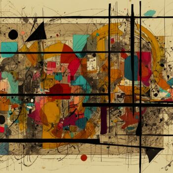 Painting titled "Art Capella EFERVES…" by Dixon Galvao, Original Artwork, Digital Painting Mounted on Wood Stretcher frame