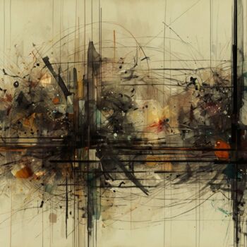 Painting titled "Art Spica UNSTABLE…" by Dixon Galvao, Original Artwork, Digital Painting Mounted on Wood Stretcher frame