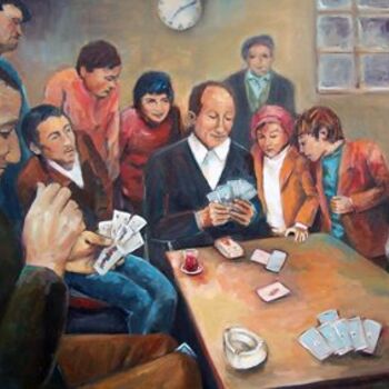 「Hilekar-Cheater」というタイトルの絵画 Diler Yavaşによって, オリジナルのアートワーク
