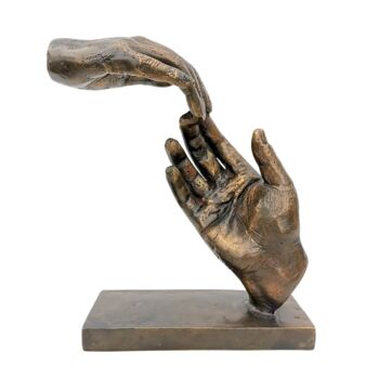 Sculpture titled "Sculpture en bronze…" by Djamel Eddine Hafis, Original Artwork, Bronze