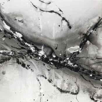 Pintura titulada "Black and white Vel…" por Djamel Eddine Hafis, Obra de arte original, Acrílico