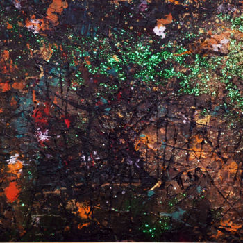 Картина под названием "forêt" - Djaouida Lamri, Подлинное произведение искусства, Акрил