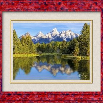Painting titled "Teton Reflections" by David Daly, Original Artwork, Other