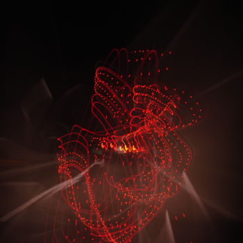 Fotografía titulada "the-heart.jpg" por Djé Chaillas, Obra de arte original, Light Painting