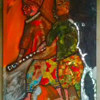 Painting titled "nataal" by Jim Art, Original Artwork, Acrylic