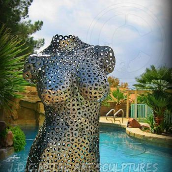 Sculpture intitulée "torso.jpg" par J.D.C.Metal Art Sculptures, Œuvre d'art originale