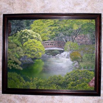 Painting titled "Tranquility" by D.K. Boljat, Original Artwork, Oil