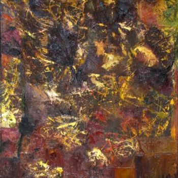 Painting titled "automne" by D Laure, Original Artwork, Oil