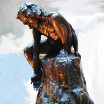 Sculpture intitulée "LE SAUVEUR" par Didier Ledus, Œuvre d'art originale, Bronze