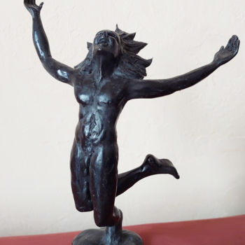 Sculpture intitulée "Chaman" par Didier Ledus, Œuvre d'art originale, Bronze