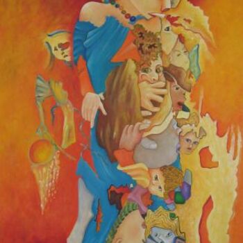 Pittura intitolato "LA NORDESTINE" da D'Loureiro, Opera d'arte originale