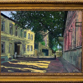 Painting titled ""Москва. 7-й Ростов…" by Dmitri Drozdetski, Original Artwork, Oil