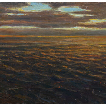 Картина под названием "Three Sea Paintings…" - Nikolay Dmitriev, Подлинное произведение искусства, Масло Установлен на Дерев…