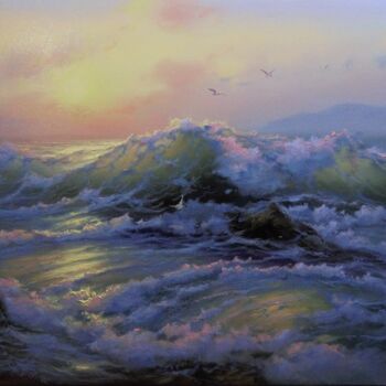 Картина под названием ""Морской пейзаж"" - Дмитрий Балахонов, Подлинное произведение искусства, Масло