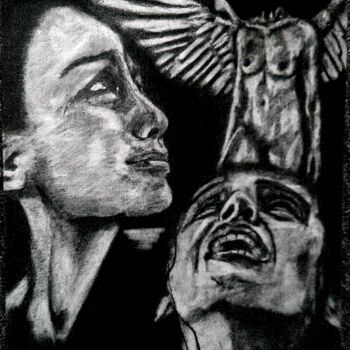 Картина под названием "Пришествие Люцифера" - Дмитрий Илларионов, Подлинное произведение искусства