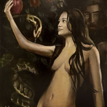 Malarstwo zatytułowany „Adam and Eve” autorstwa Dmitrii Konochkin, Oryginalna praca, Olej
